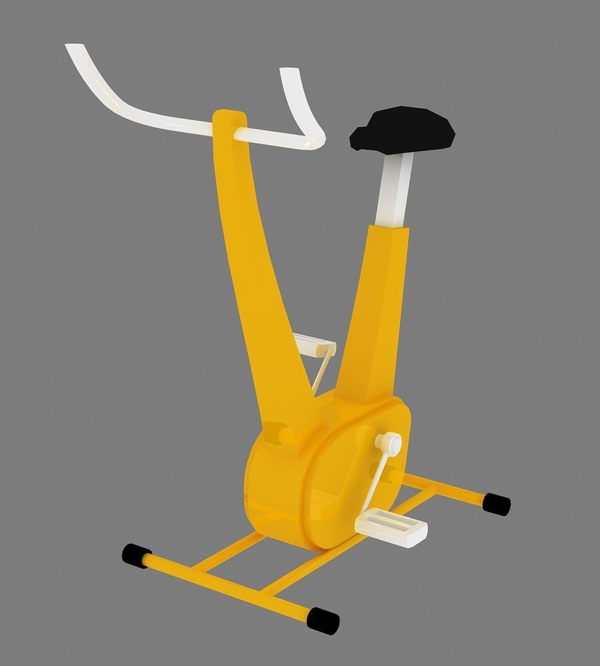 3D健身房单车模型图片