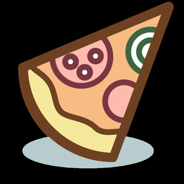 披萨美食图标标志图形装饰素材