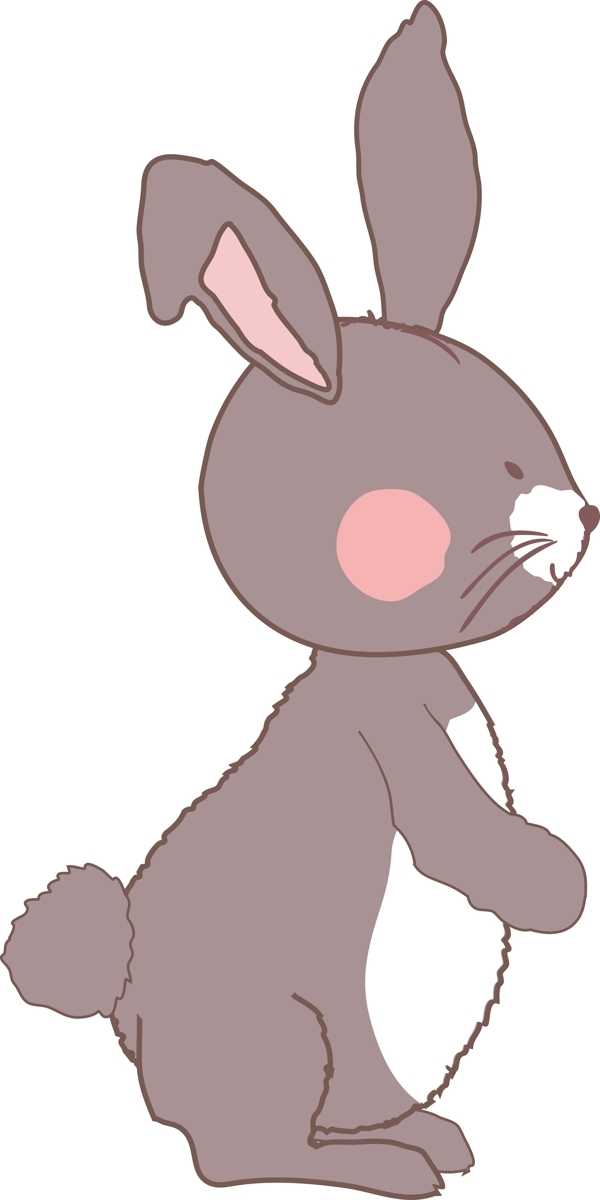 插画设计兔子图片