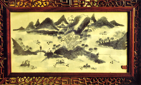 江南山水图图片