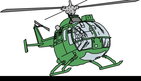 直升飞机矢量图图片