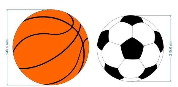 篮球足球矢量图片