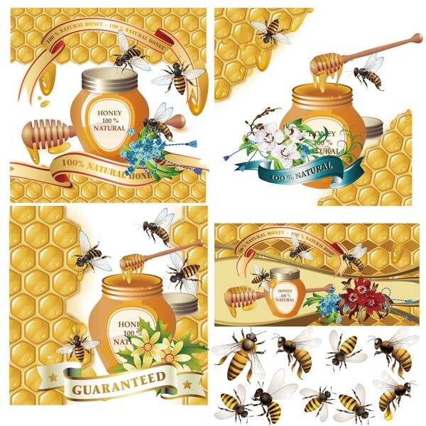 蜜蜂蜂蜜海报