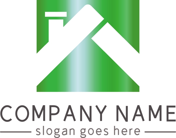 绿色环保大气房地产logo