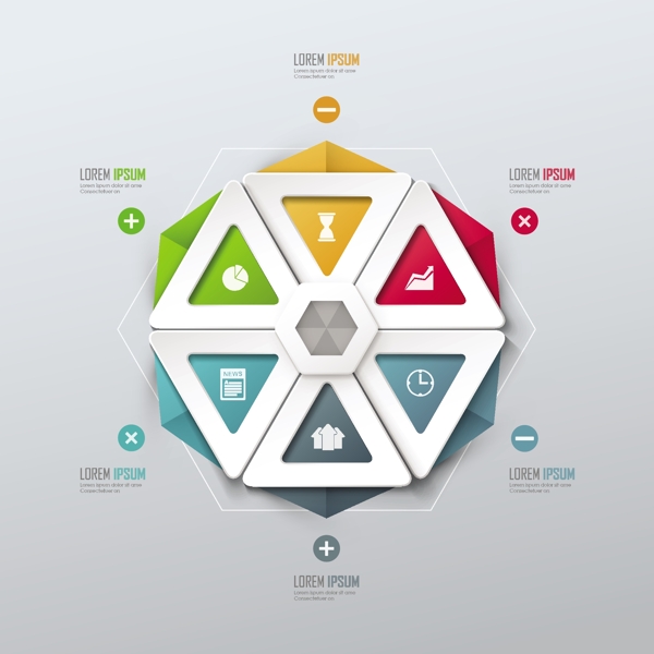 创意结构图标签