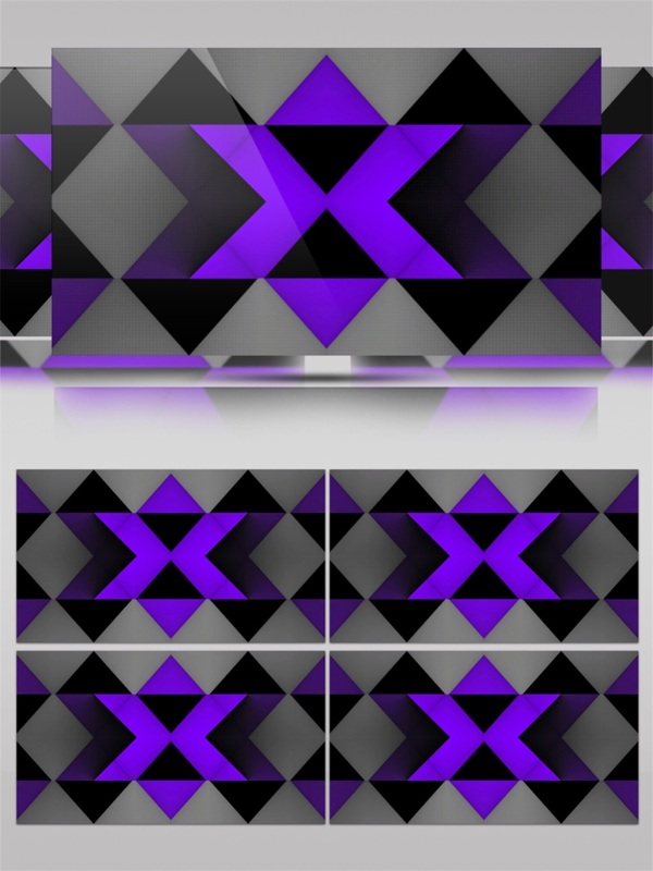 紫色折线组合高清视频素材