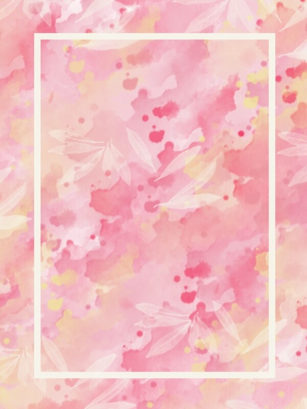 花海印象粉色水彩泼墨背景
