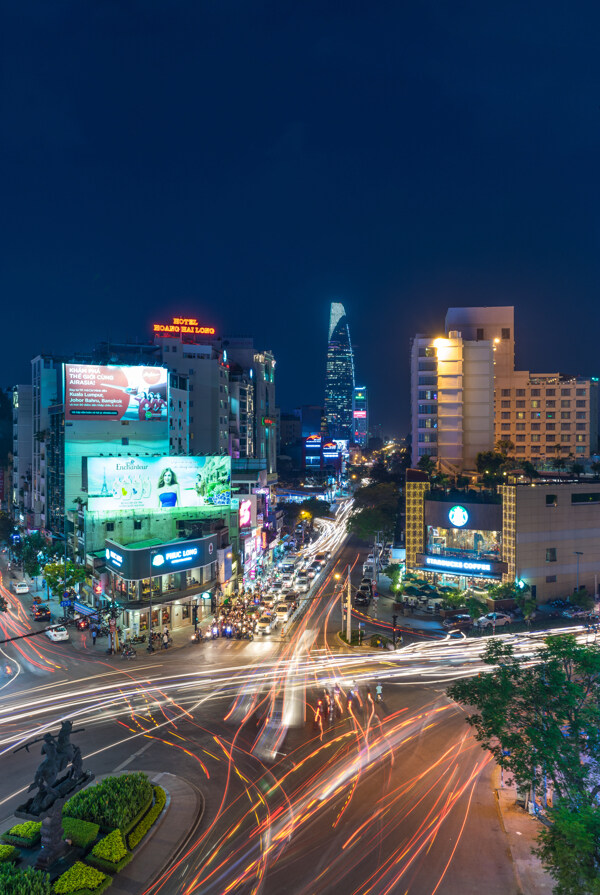 城市道路风景图片