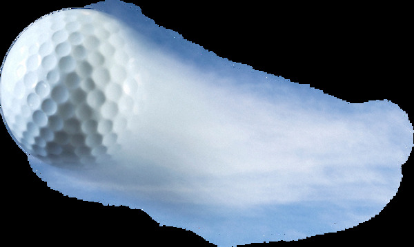 飞速划过的高尔夫球免抠png透明图层素材