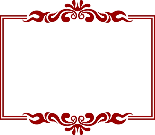 红色传统古典标题框