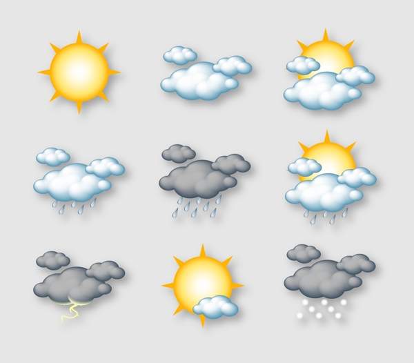 天气气象标志设计