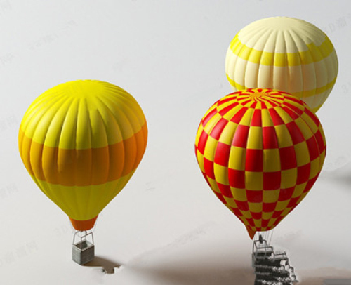色彩创意热气球模型