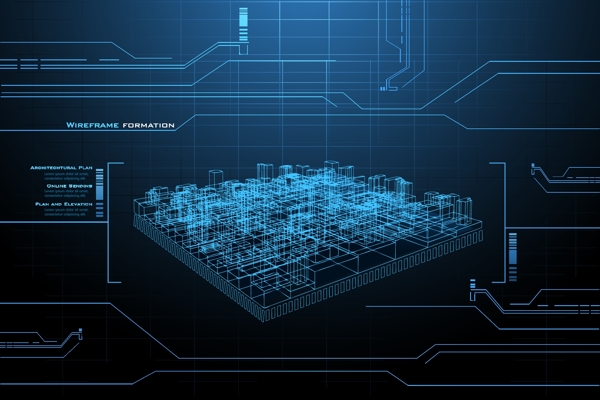 3d城市建筑工程图图片