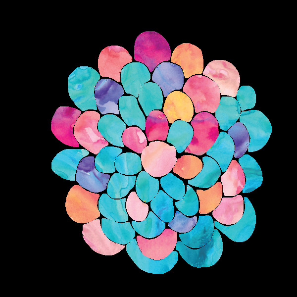 粉色螺旋花蕊透明素材合集