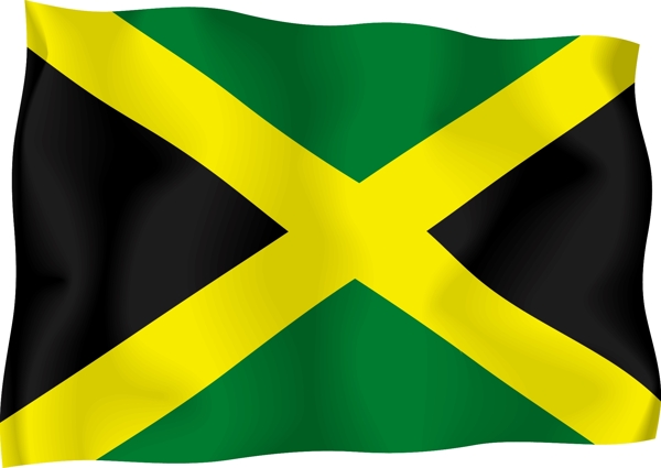 牙买加国旗矢量