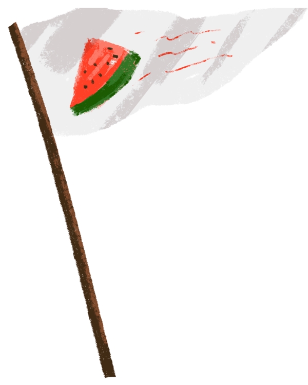 西瓜旗子图案