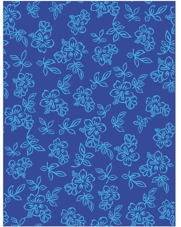 蓝色花朵底纹图片
