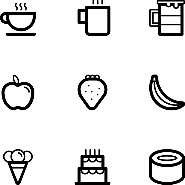 食物烹饪icon图标素材