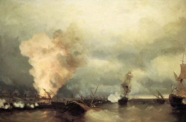 1790年6月29日维堡海战图片