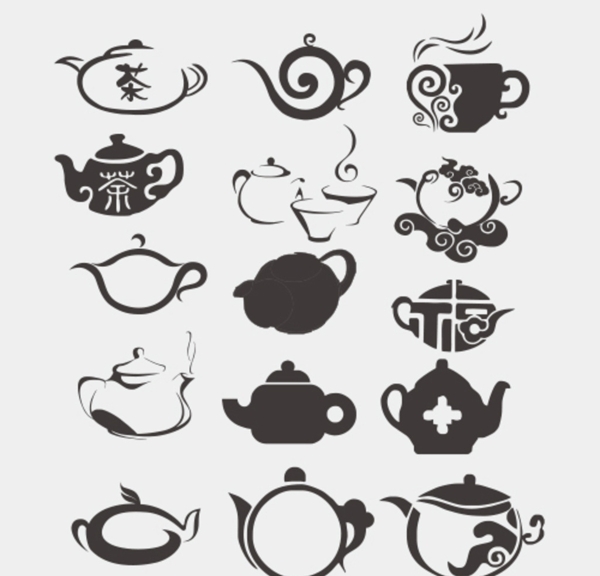 茶壶矢量文件图片