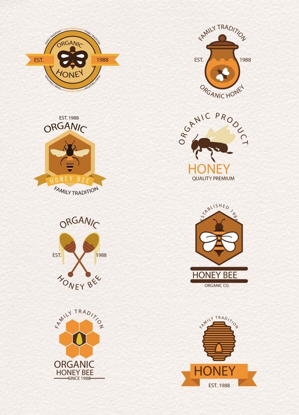 创意设计蜂蜜图标