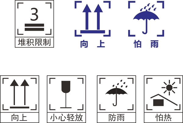 纸箱常见图标