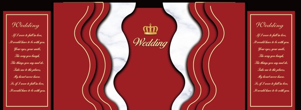 婚礼背景设计图片