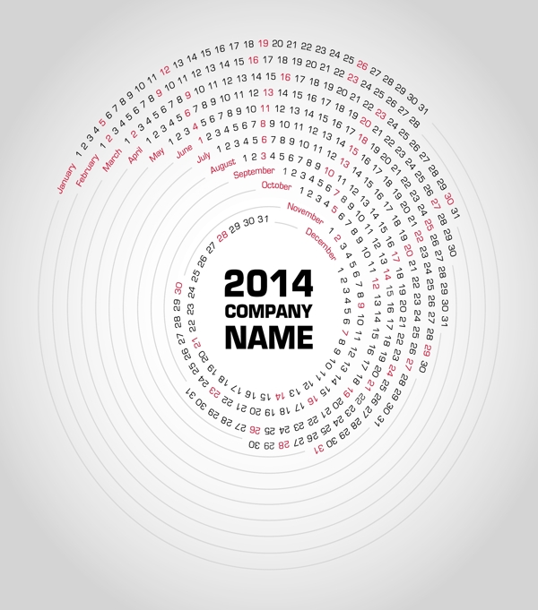 2014创意年历