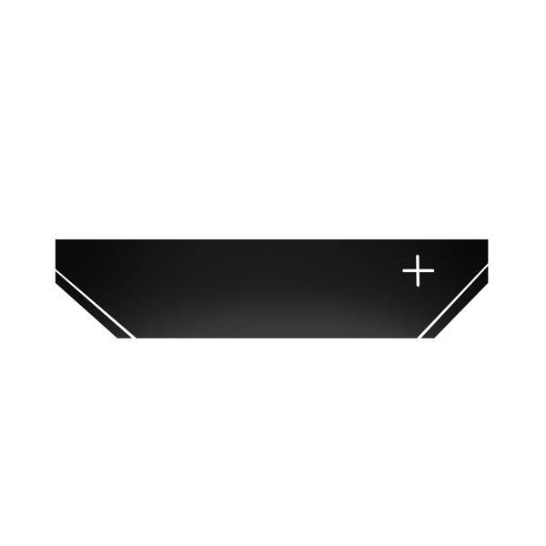 黑色条形十字架标题框