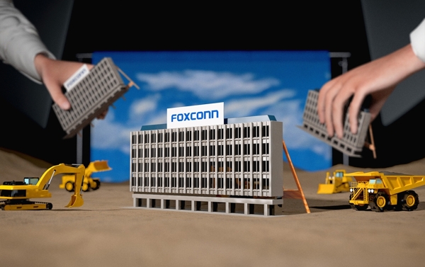 大楼模型玩具车辆背景