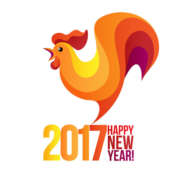 2017卡通公鸡图片