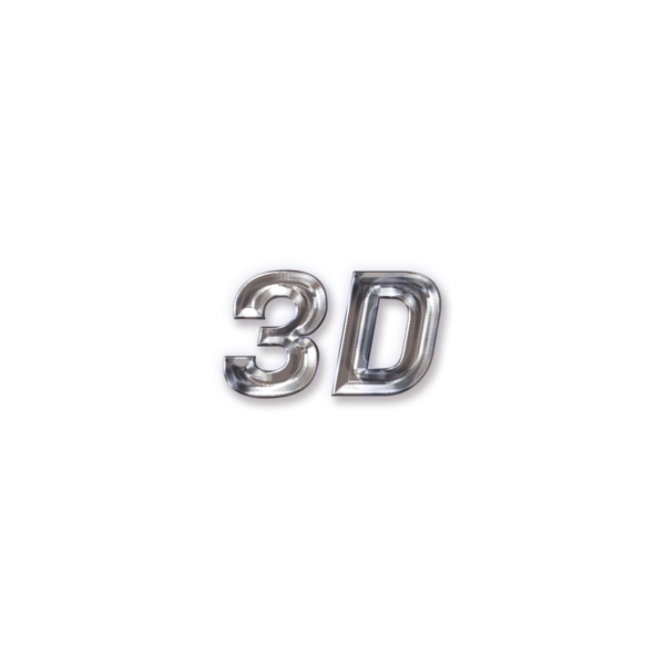 现代3D简单字体