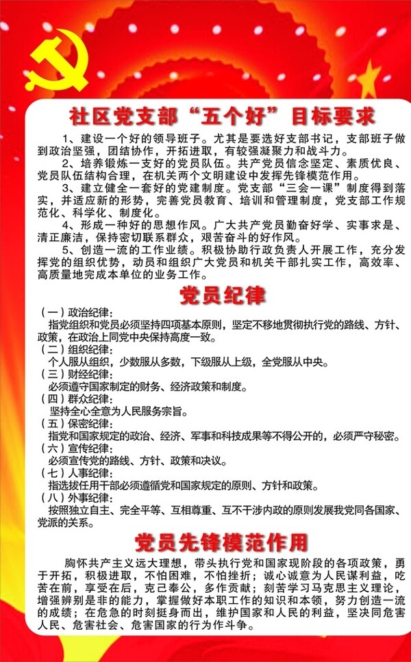 党的权利和义务五个好图片