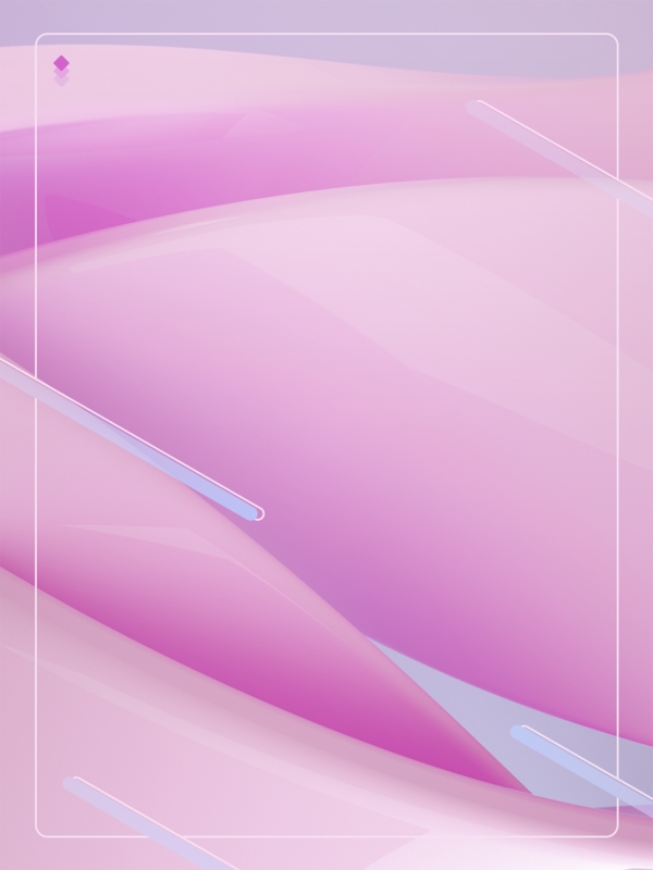 原创C4D清新粉色纯色空间光滑质感背景