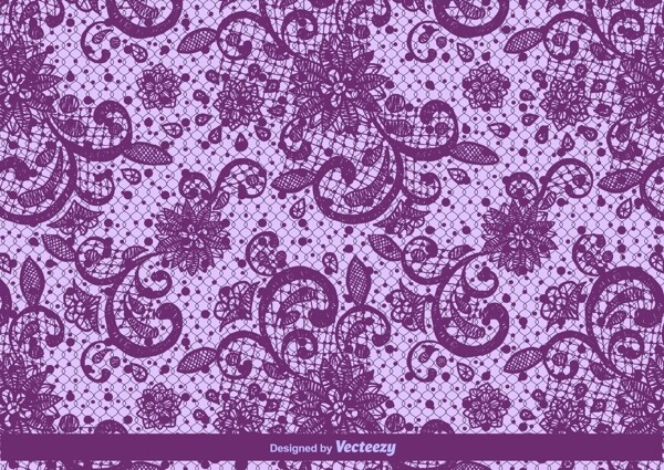 矢量紫色蕾丝质地