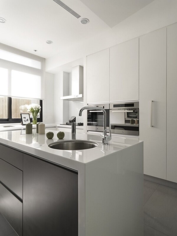 现代简约风室内设计厨房洗菜池效果图JPG