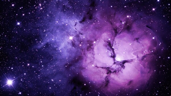 紫色星系背景