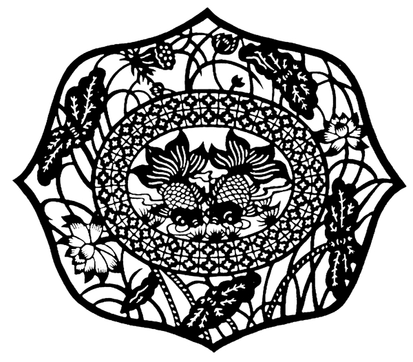 鱼虾纹样传统图案0066