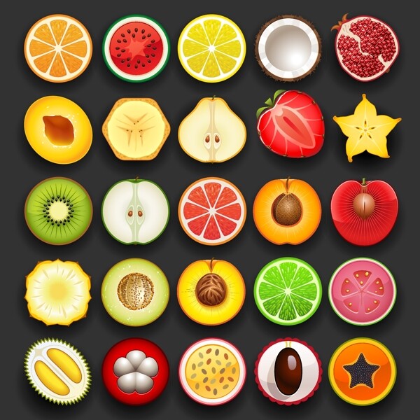 水果图标ICON标志图片
