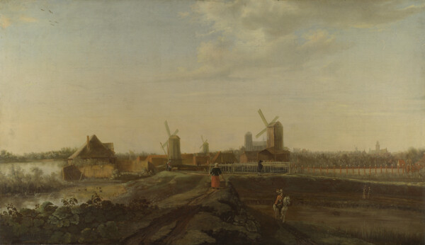 WillemvanDrielenburghALandscapewithaViewofDordrecht画家古典画古典建筑古典景物装饰画油画