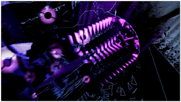 紫色高科技机器背景素材