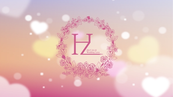 hz婚礼字母logo设计