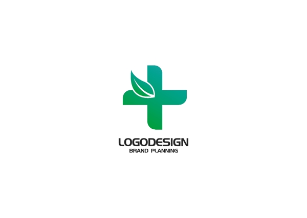 绿色医药卫生logo设计