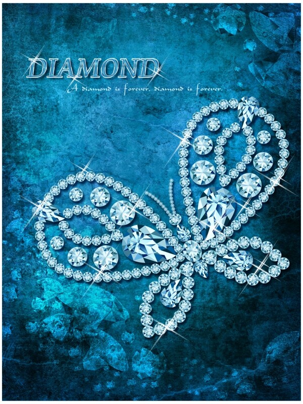 闪耀的钻石海报图片