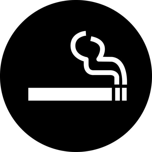 黑色背景香烟图标