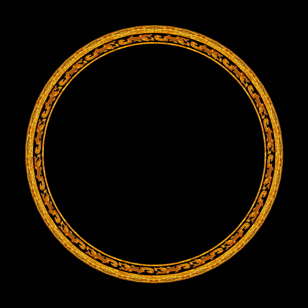 环金色黄环古典图案