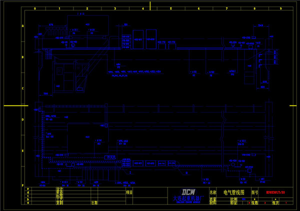 电气平面图CAD机械图纸