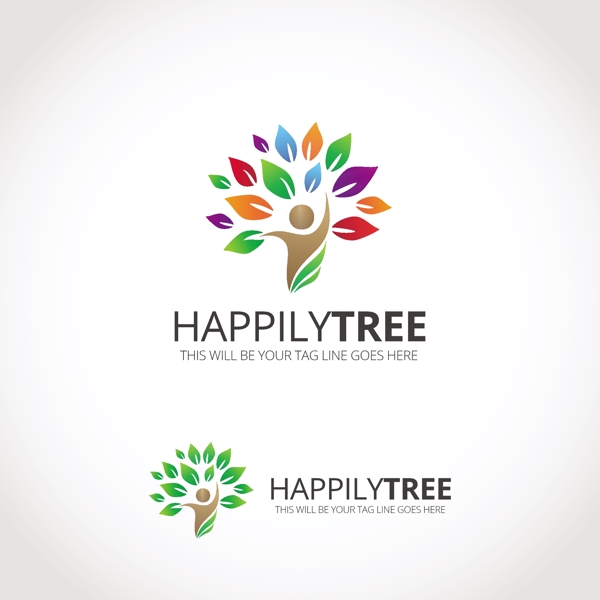 happilytree五颜六色的叶子