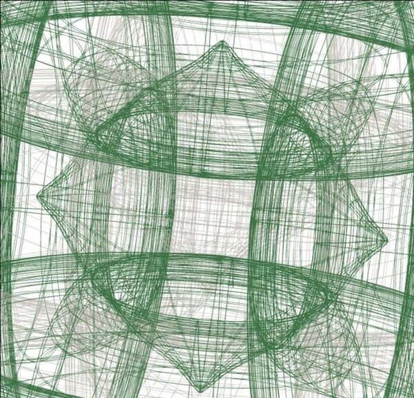 手绘几何密集线条图案矢量图