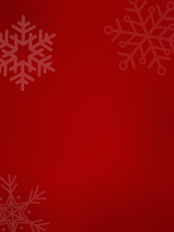简约大气圣诞节雪花红色背景
